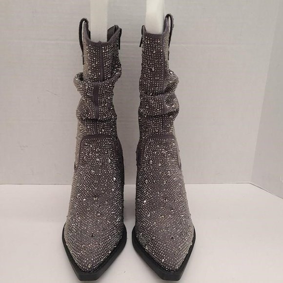 NEW Very G Women's Grey Sparkle Kady Slouch Size 6 - Picture 3 of 11